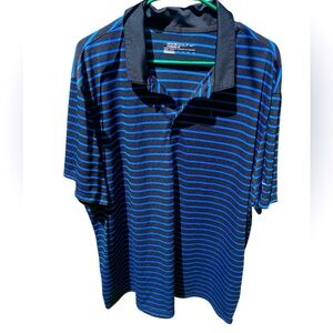 Nike Dri-fit Blue and Black Polo Shirt for Golf/ Athletic Casual/ Wear/XXL
